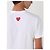 Comme Des Garcons Kurzarm-T-Shirt mit rotem Herz-Patch AX - Ansicht 6