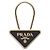 Prada Enamel Metal Key Ring Black - view 4