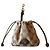 Gucci Portachiavi in tela GG Nano con charm per borsa Marrone