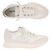 Sneakers in suede Moncler Bianco - vista 2