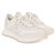 Sneakers in suede Moncler Bianco - vista 4