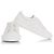 Fendi sneakers basse in pelle Domino Bianco - vista 5