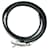 Louis Vuitton Bracciale Doppio in Pelle Neogram Nero - vista 11