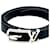 Louis Vuitton Bracciale Doppio in Pelle Neogram Nero - vista 3
