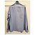 Louis Vuitton Camicia a Maniche Lunghe Signature Argento - vista 6