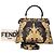 Versace Fendi Peekaboo Zusammenarbeit Pandache Schwarz