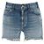 Céline Bermuda de skate em denim Electric Sky Wash Azul - vista 4