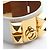 Hermès Bracciale Medor Blanc placcato oro Bianco - vista 4