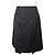 Chanel Falda de lana negra recogida Negro
