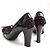 Tod's Pumps Gomino con Frange in Vernice Marrone Scuro - vista 4