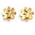 Chanel CC Logo Schlitz Clip Ohrringe Gelb - Ansicht 3