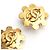 Chanel CC Logo Schlitz Clip Ohrringe Gelb - Ansicht 4