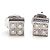 Bulgari Pendientes de Oro Blanco Lucia Multicolor