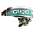 Gucci Anello a maglie argento Blu  - vista 1