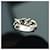 Gucci Anello a maglie argento Blu  - vista 10