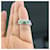 Gucci Anello a maglie argento Blu  - vista 4