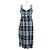 Burberry Vestido sin mangas DELILAH de algodón y chiffon marino Azul