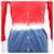 Prada Abito camicia bicolore Blu  - vista 4