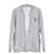 Hermès Mini-Leder-Patch-Bomberjacke Silber