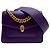 Bulgari Borsa a tracolla mini Serpenti Forever viola - vista 2