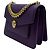 Bulgari Borsa a tracolla mini Serpenti Forever viola - vista 3