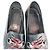Gucci Embroidery Snake Black Loafer Red - view 4