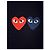 Comme Des Garcons Cardigan mit Doppelherz-Patch AX Blau - Ansicht 6