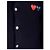 Comme Des Garcons Cardigan mit Doppelherz-Patch AX Blau - Ansicht 7