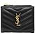 Saint Laurent Monogram Quilted Wallet Black - view 2