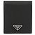 Prada Leather Card Holder Black