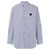 Comme Des Garcons Camisa a rayas con parche de corazón negro AX - vista 4