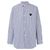 Comme Des Garcons Camisa a rayas con parche de corazón negro AX - vista 5