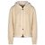 Moncler Baumwollmischung Zip-Up Cardigan Weiß