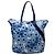Borsa Prada in tessuto stampato blu