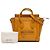 Luggage Céline Borsa da viaggio Celine in pelle gialla Nano Giallo Senape - vue 12