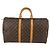 Borsa Keepall Louis Vuitton in tela Monogram 50 Marrone - vista 2