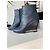 Stivaletti con zeppa in pelle blu navy Chanel Blu scuro - vista 3