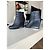 Stivaletti con zeppa in pelle blu navy Chanel Blu scuro - vista 4