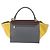 Céline Celine Tricolor Trapeze Leather Medium Multicolore - vista 2