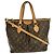 Louis Vuitton Palermo Handtasche aus Monogramm-Canvas PM Braun