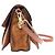 BORSA A MANO GIVENCHY GV3 MEDIA IN PELLE E CAMOSCIO MARRONE - vista 3