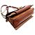 BORSA A MANO GIVENCHY GV3 MEDIA IN PELLE E CAMOSCIO MARRONE - vista 5