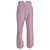 Rosa Polyester gerade Hosen mit Schnallendetails von Maje Pink - Ansicht 3