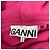 Sudadera de algodón rosa con logo bordado Ganni - vista 4