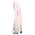 Vestido de chiffon de seda transparente Prada com chamas até o joelho Rosa - vista 6