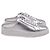 Sneakers Mule Skater Stuart Weitzman in Pelle Argento