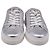 Sneakers Mule Skater Stuart Weitzman in Pelle Argento - vista 2