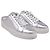 Sneakers Mule Skater Stuart Weitzman in Pelle Argento - vista 3