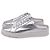 Sneakers Mule Skater Stuart Weitzman in Pelle Argento - vista 4