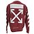 Off White Off-White Diagonal Sweatshirt aus roter Baumwolle - Ansicht 3